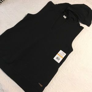 NWT Copper Fit Black Hooded Vest